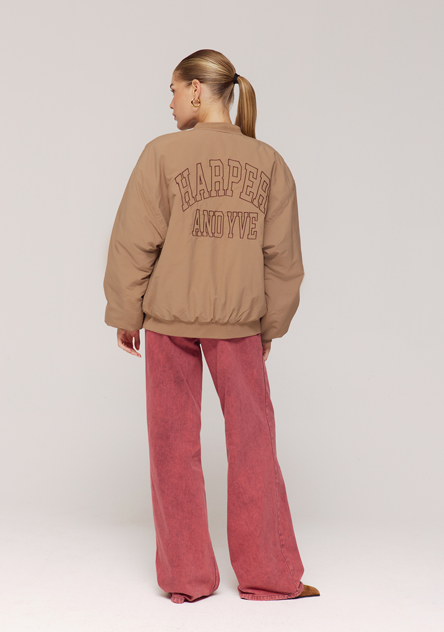 Harper & Yve Bomberjack Nora AW25N222 Licht bruin