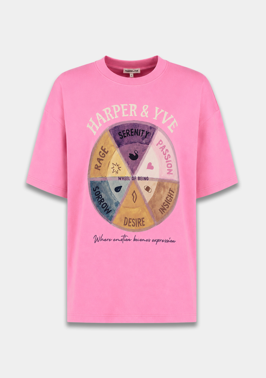 Harper & Yve T-shirt Wheel AW6Y302 Rose
