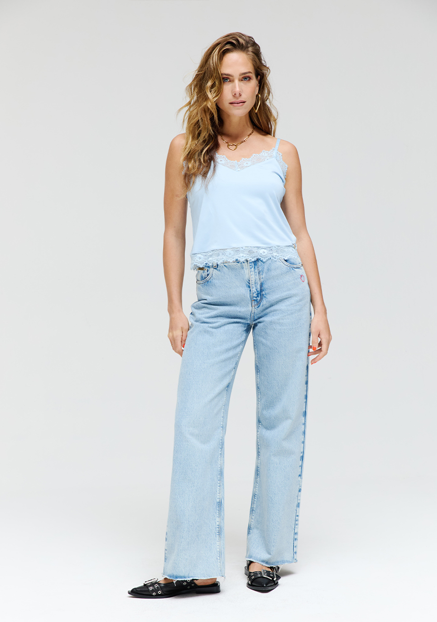 Harper & Yve Top Lara AW24P400 Licht blauw