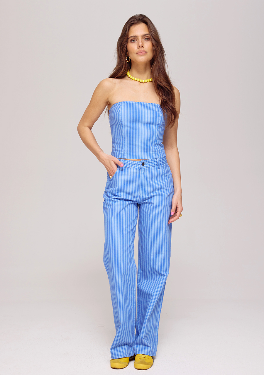 Harper & Yve Broek Yve HS25R100 Blauw