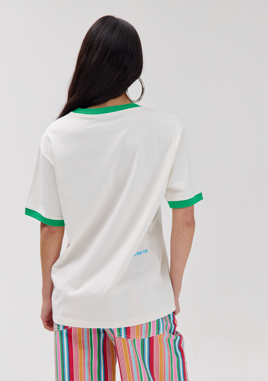 Harper & Yve T-shirt Latido HS6Y301 Wolwit-ecru