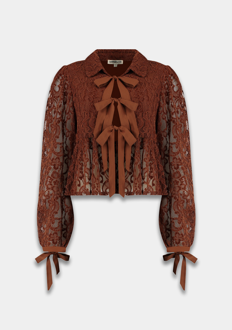 Harper & Yve Blouse Maral SS6P602 Bruin