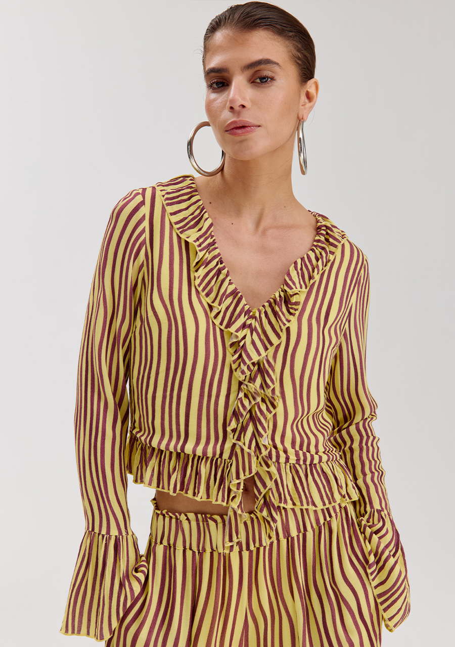 Harper & Yve Blouse Jaden HS6P605 Geel