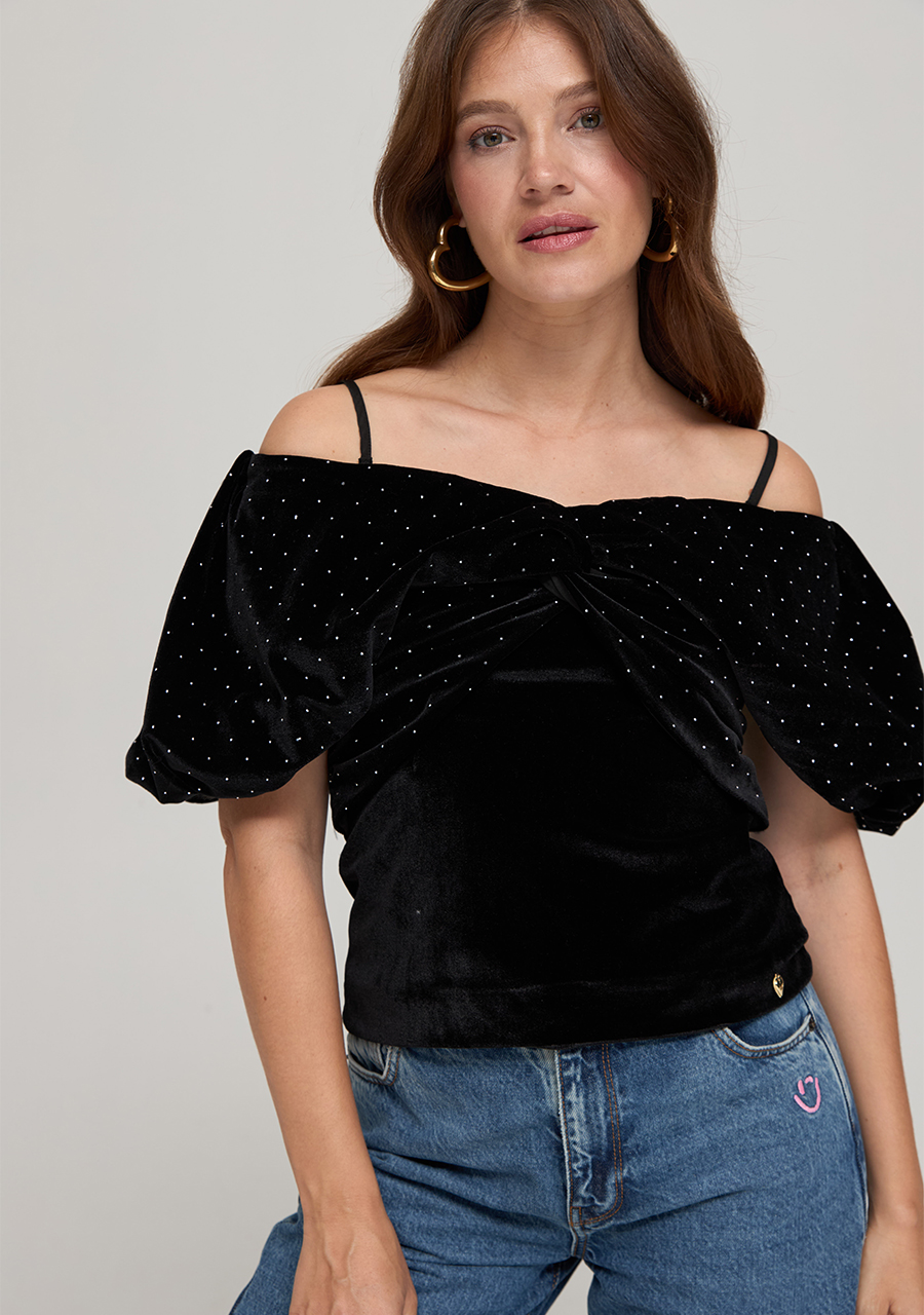 Harper & Yve Top Elo DW24P403 Zwart Harper & Yve Top Elo DW24P403 Zwart