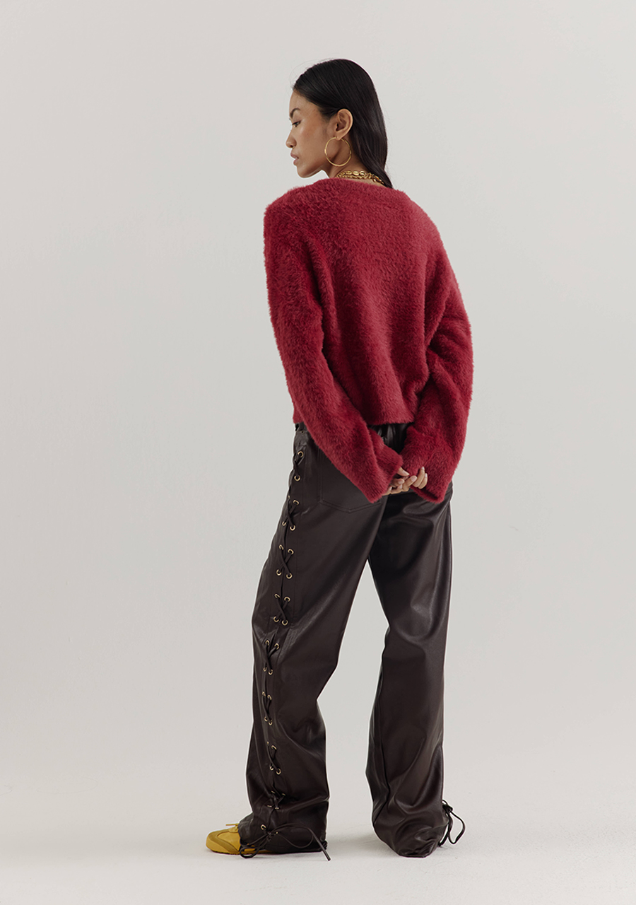 Harper & Yve Broek Sally AW25P105 Donker bruin