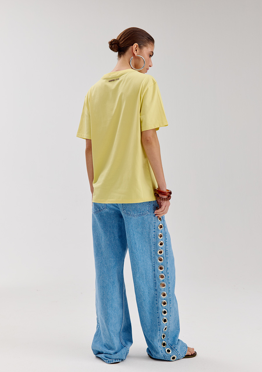 Harper & Yve T-shirt Mexicansun HS6Y308 Geel