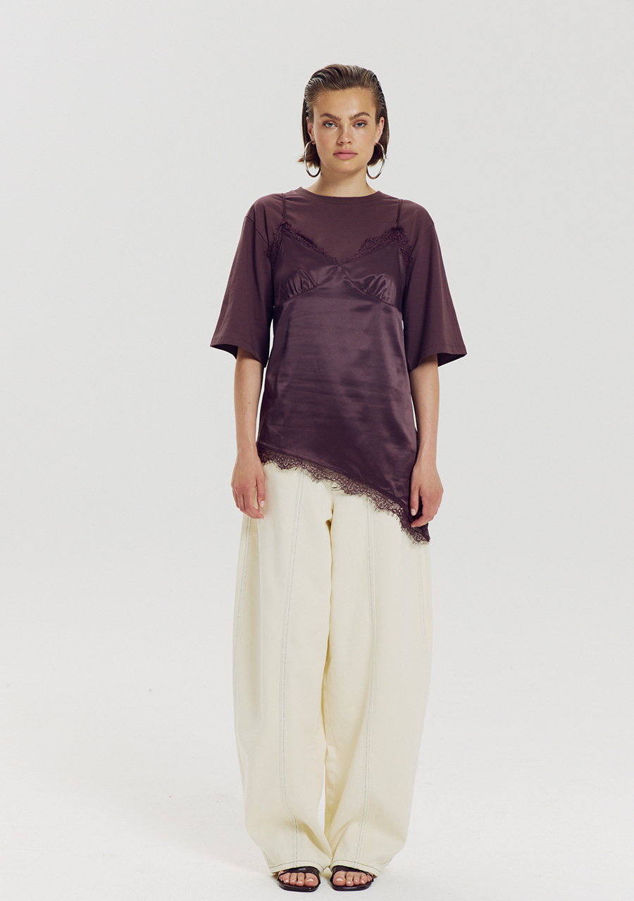 Harper & Yve Top Faye AW6P403 Donker Paars