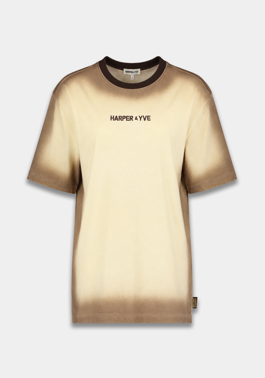 Harper & Yve T-shirt Set the mood AW6Y300 Licht geel