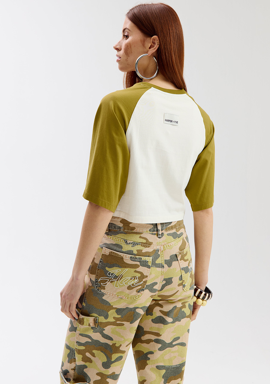 Harper & Yve T-shirt Mexican summer SS6Y300 Groen