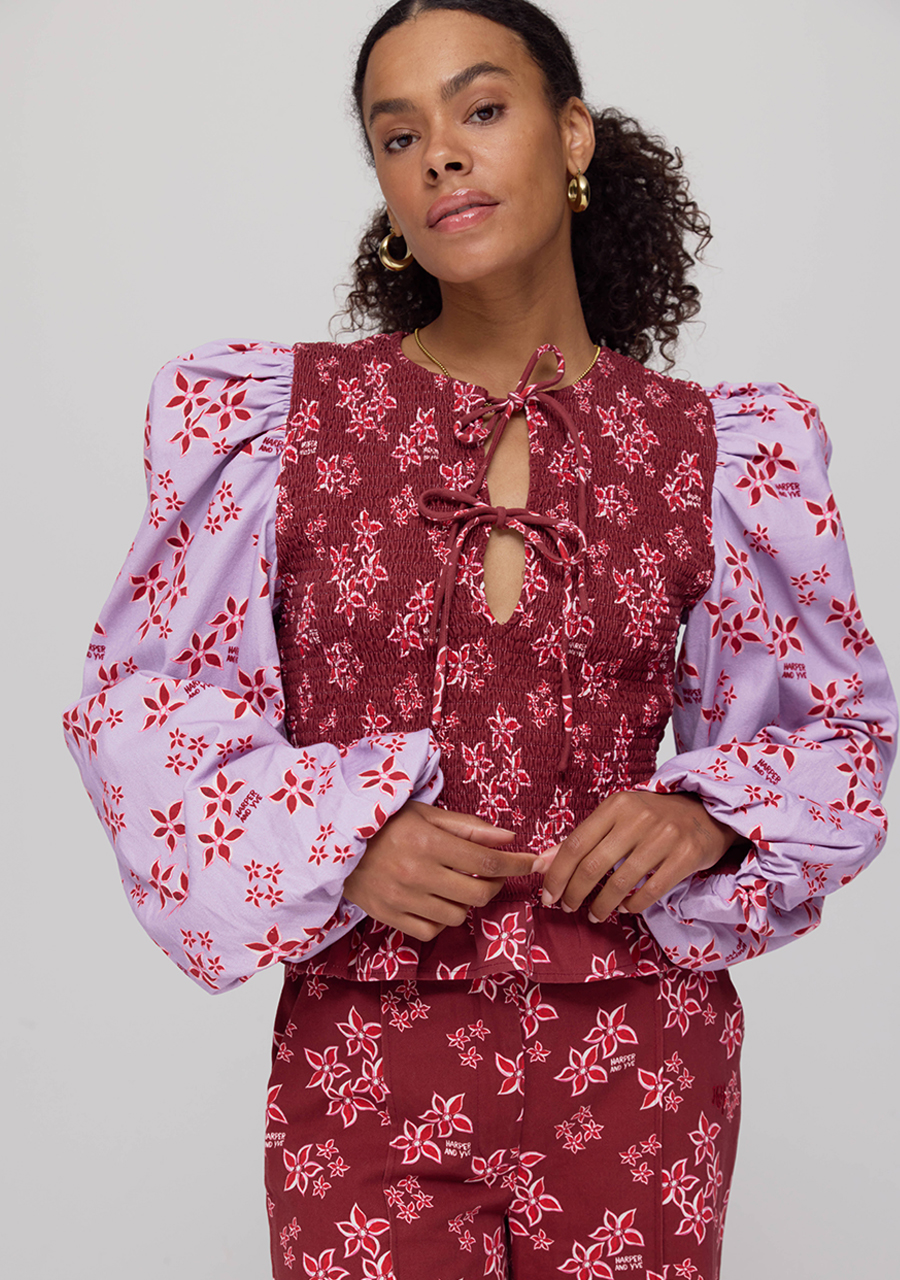 Harper & Yve Blouse Elin AW25C605 Bordeaux