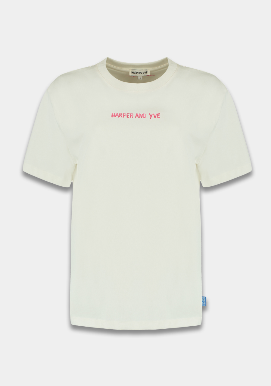 Harper & Yve T-shirt Lobbi HS25Y301 Wolwit-ecru