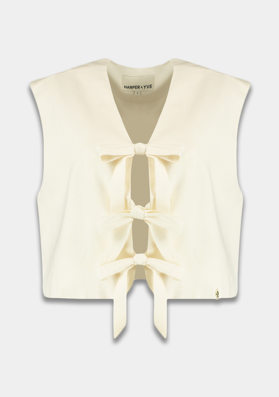 Harper & Yve Gilet Shelby HS25P202 Ecru