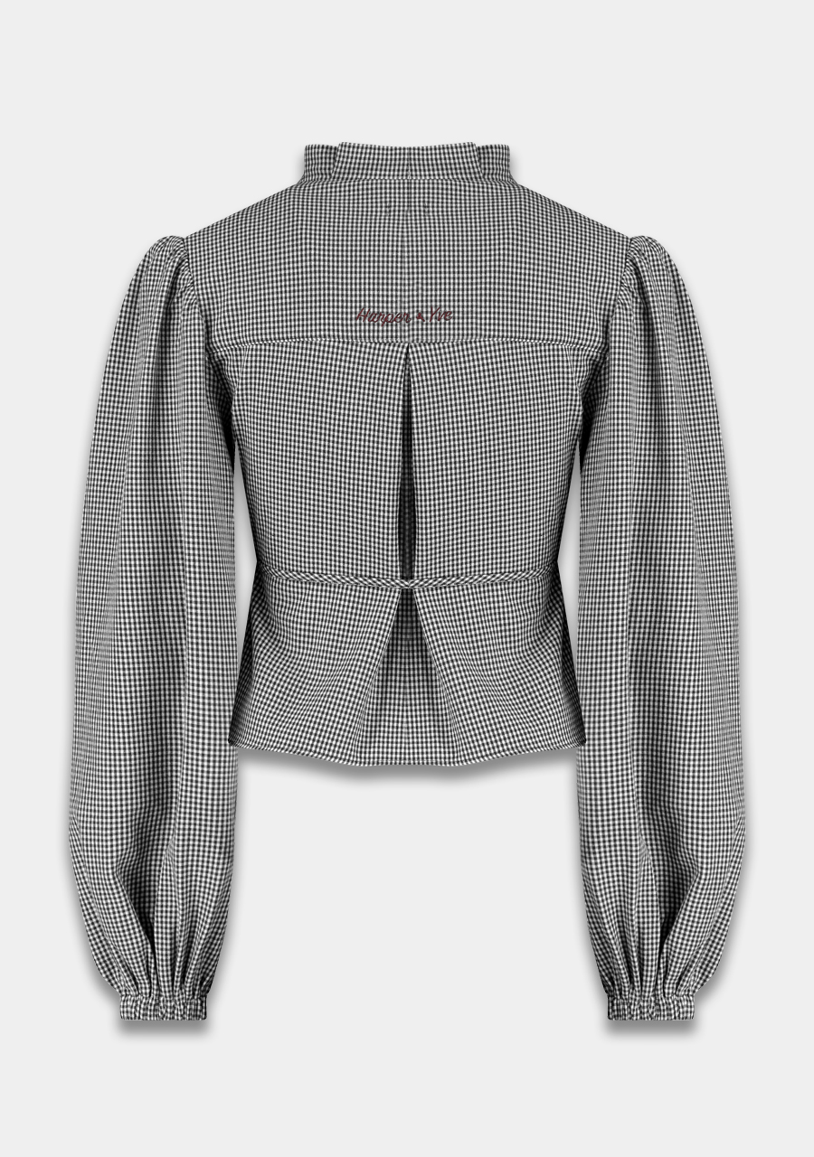 Harper & Yve Blouse Debby AW25P605 Zwart/Wit