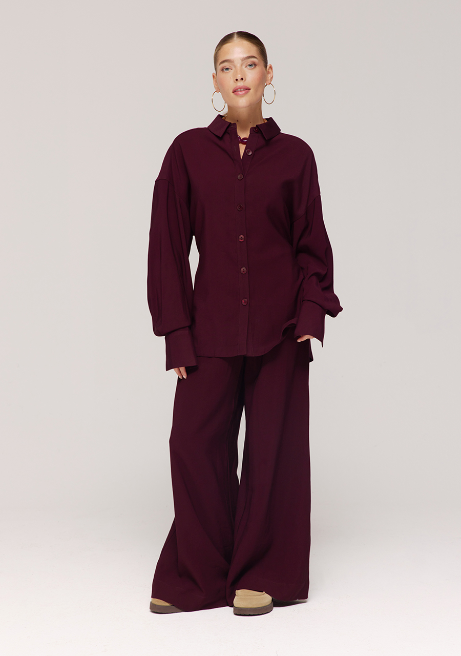 Harper & Yve Blouse HELENA AW25P600 Donker bruin