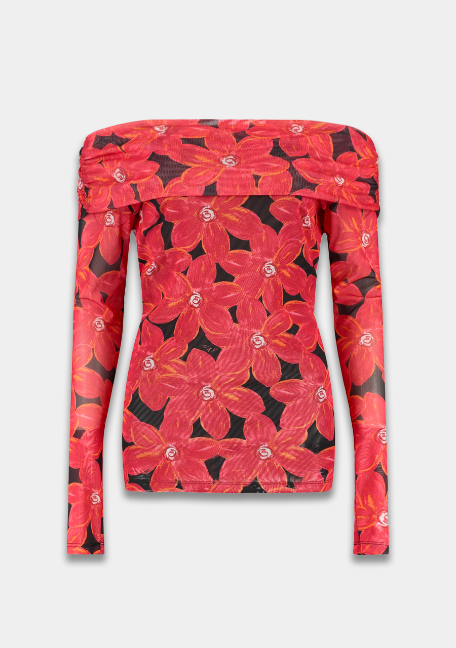 Harper & Yve Top Jenny SS25J501 Rood Harper & Yve Top Jenny SS25J501 Rood