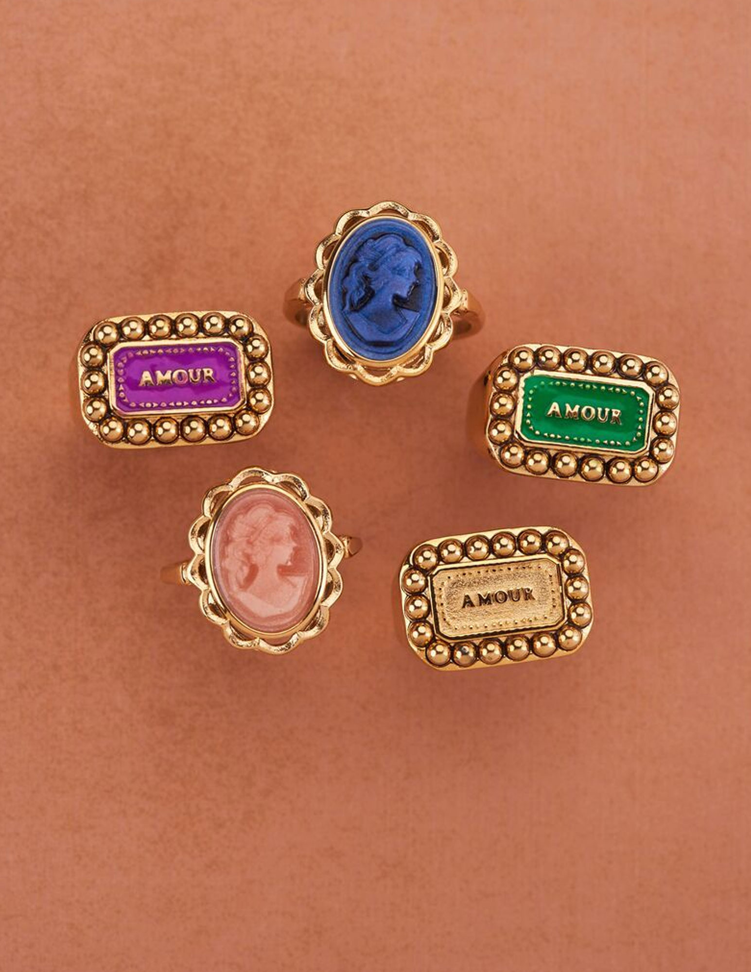 My Jewellery Ring Bold Spirit amour paars MJ07826 Goud