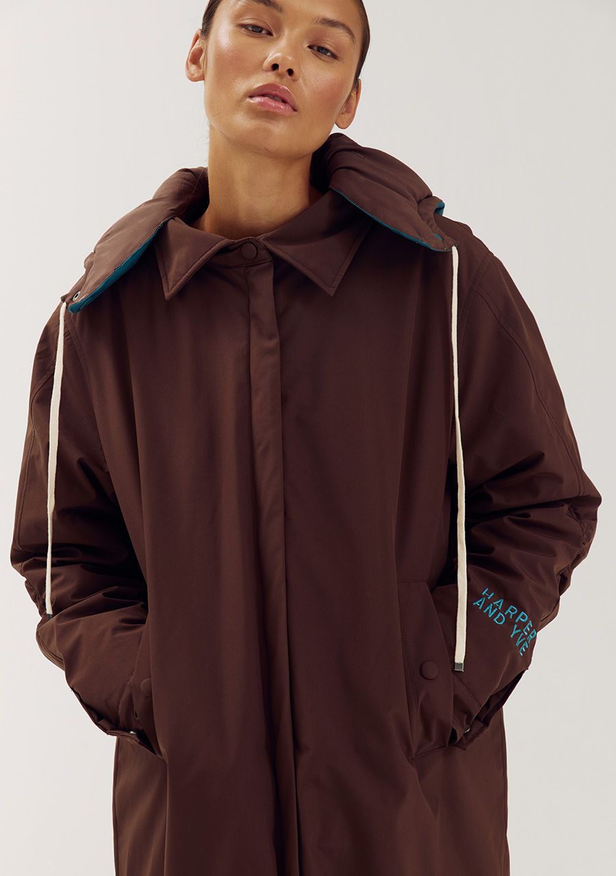 Harper & Yve Winterjas Bexley AW6N224 Donker bruin