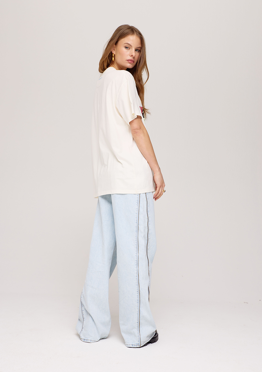 Harper & Yve T-shirt Hotstuff SS25Y304 Ecru
