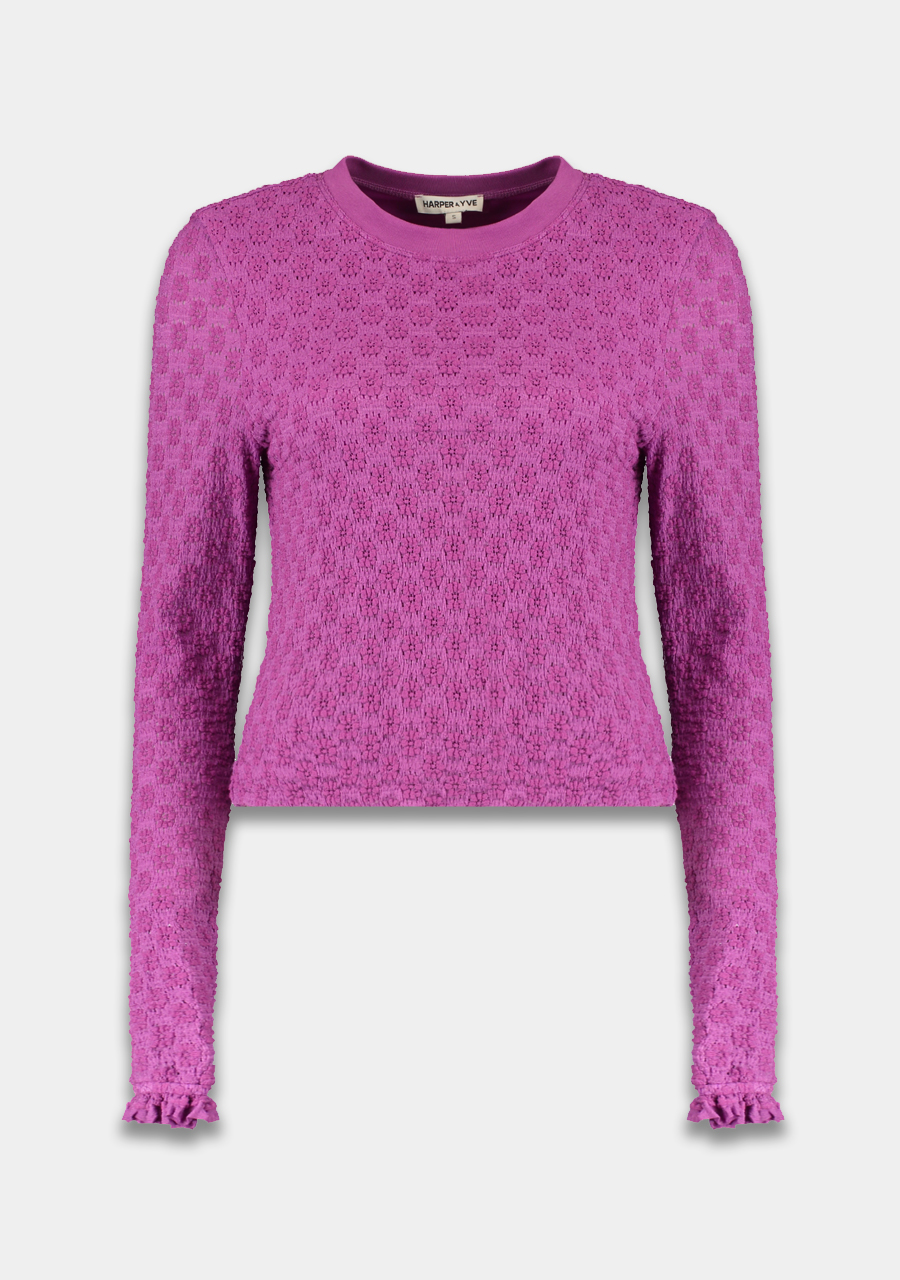 Harper & Yve Top Fenn SS25P605 Paars