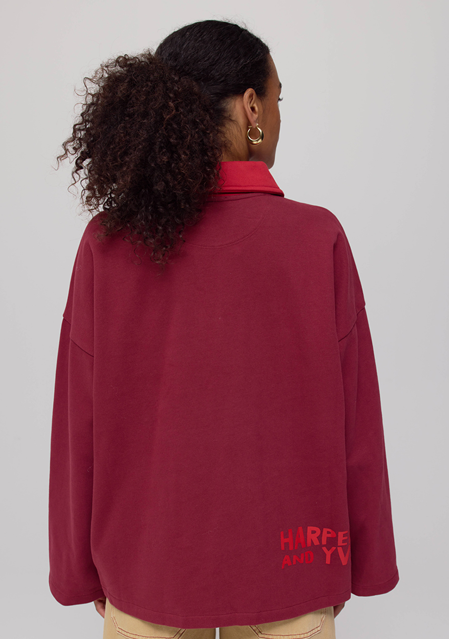 Harper & Yve Sweater Pollie AW25Y502 Bordeaux