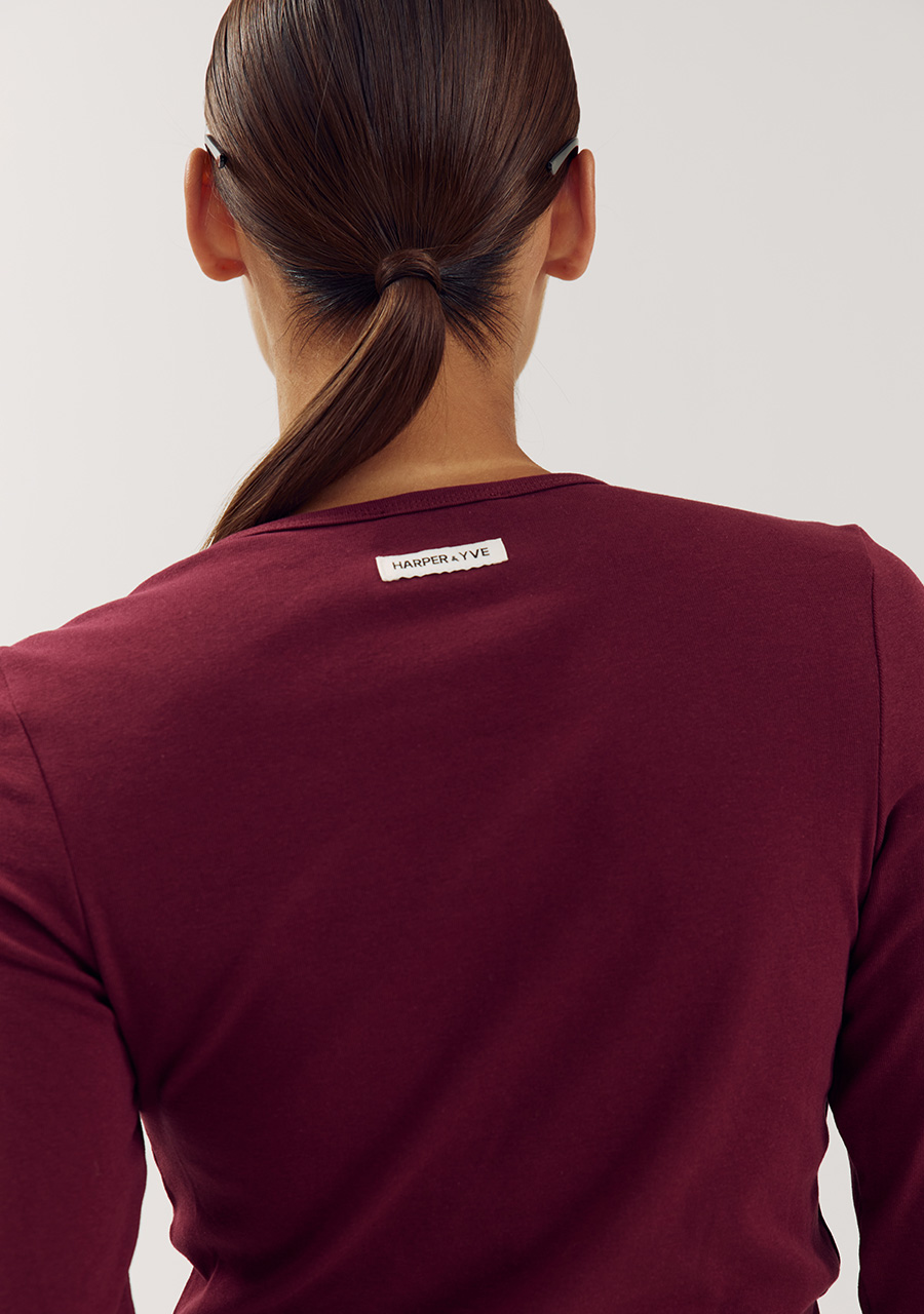 Harper & Yve Top Jason AW6P620 Bordeaux