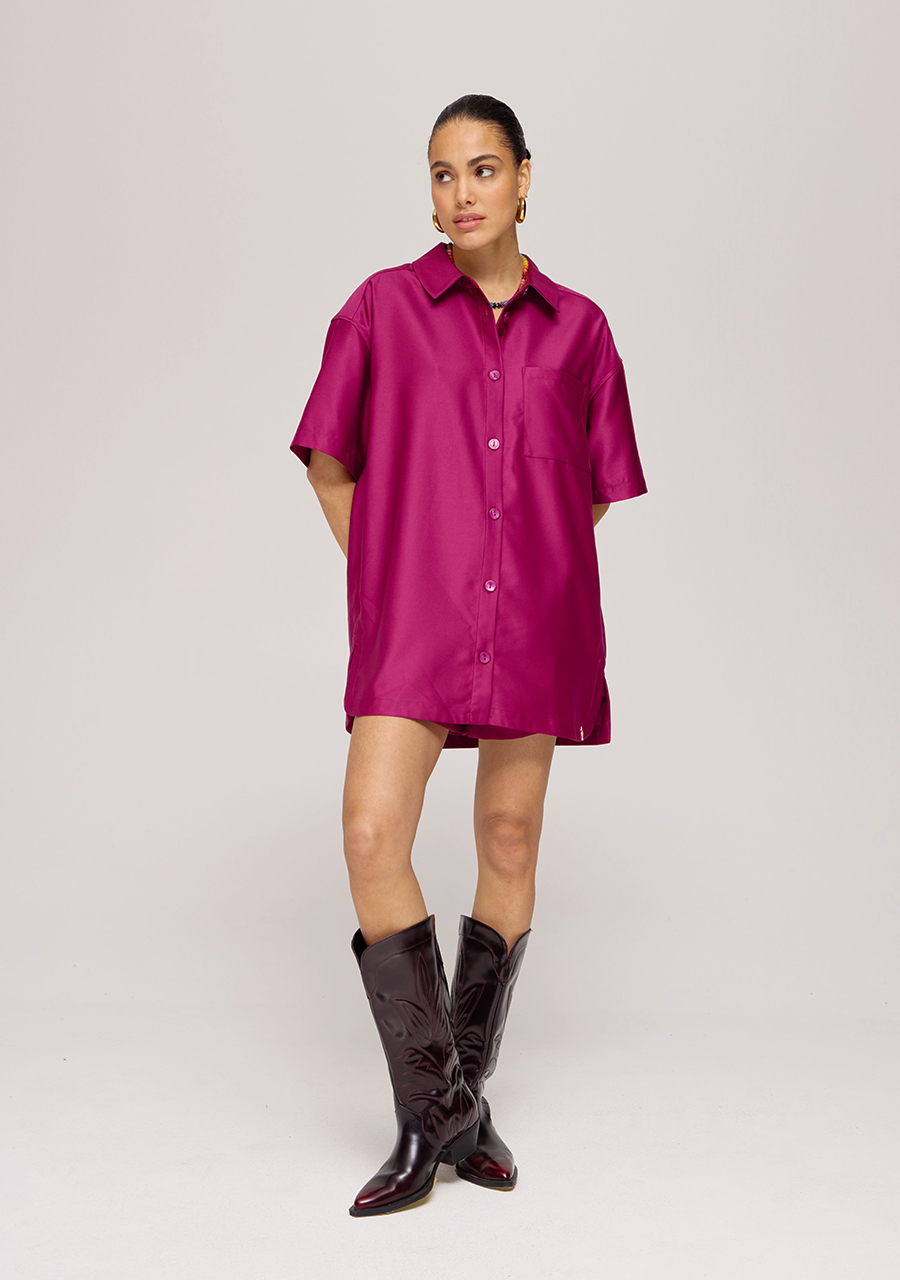 Harper & Yve Blouse Tessa HS25P411 Donker Paars Harper & Yve Blouse Tessa HS25P411 Donker Paars