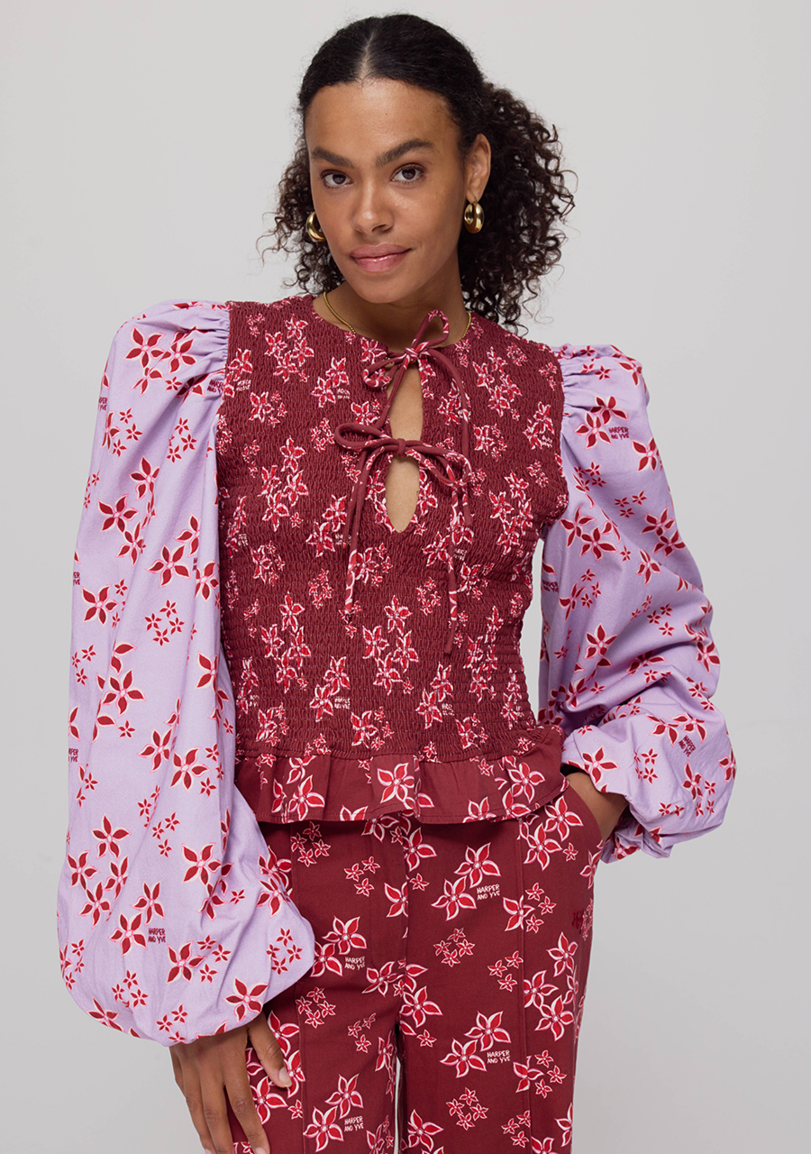 Harper & Yve Blouse Elin AW25C605 Bordeaux