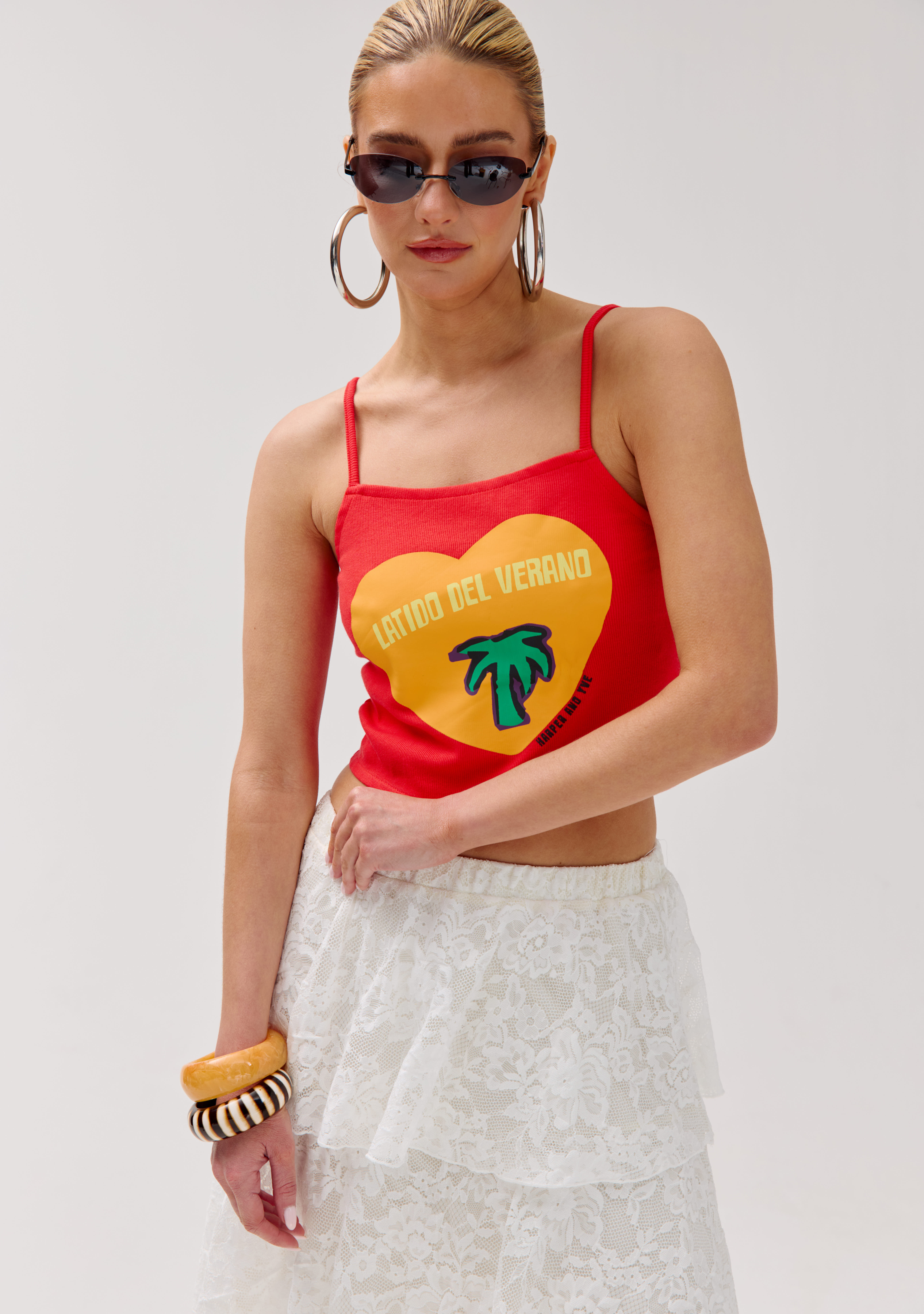 Harper & Yve Top Latidodelverano HS6P416 Rood