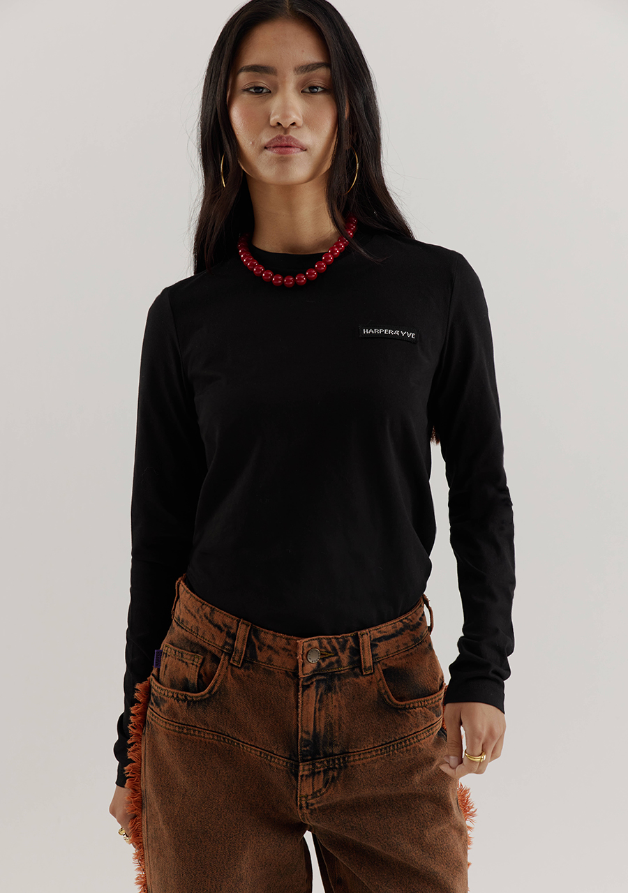 Harper & Yve Shirt Lolita AW25P501 Zwart