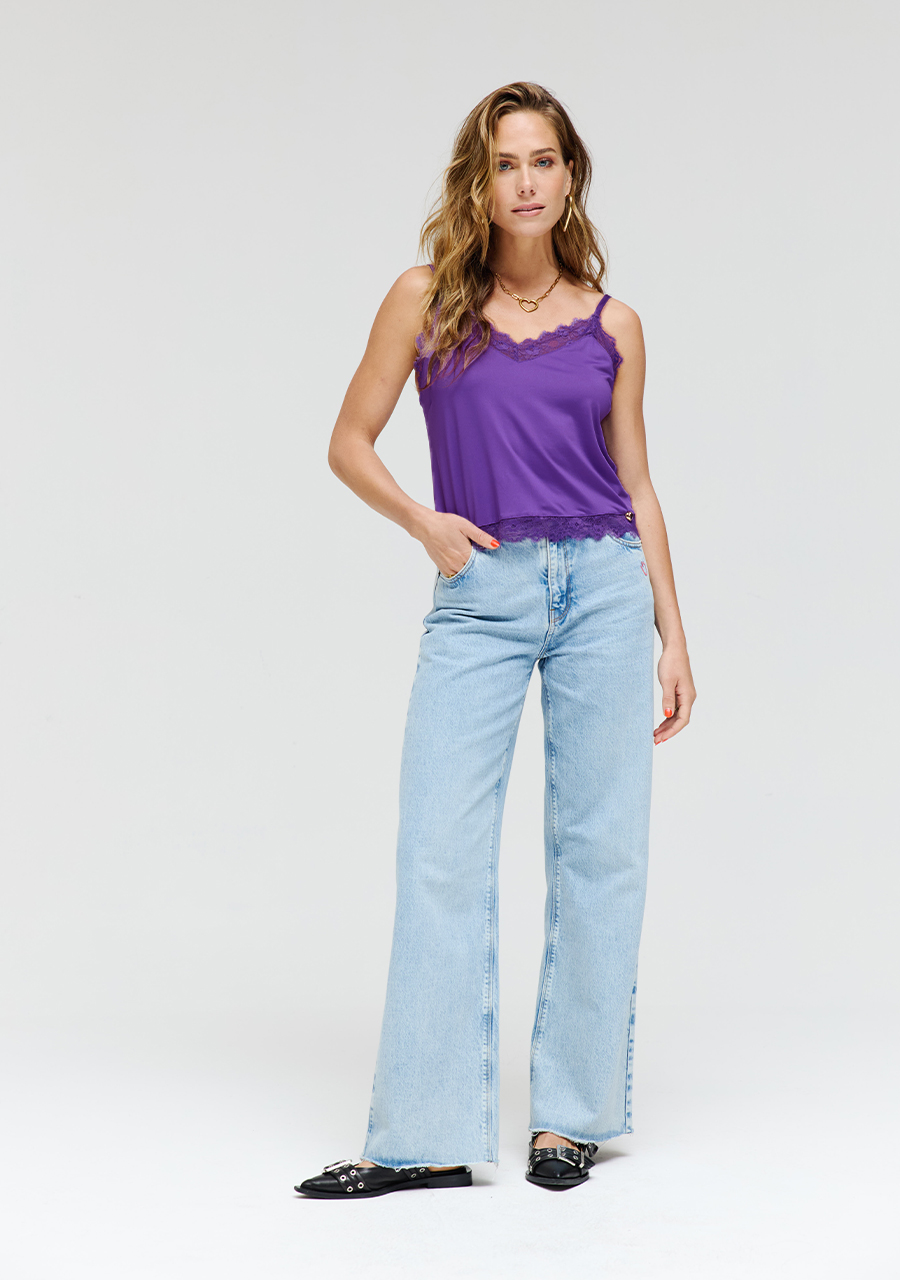 Harper & Yve Top Lara AW24P400 Paars