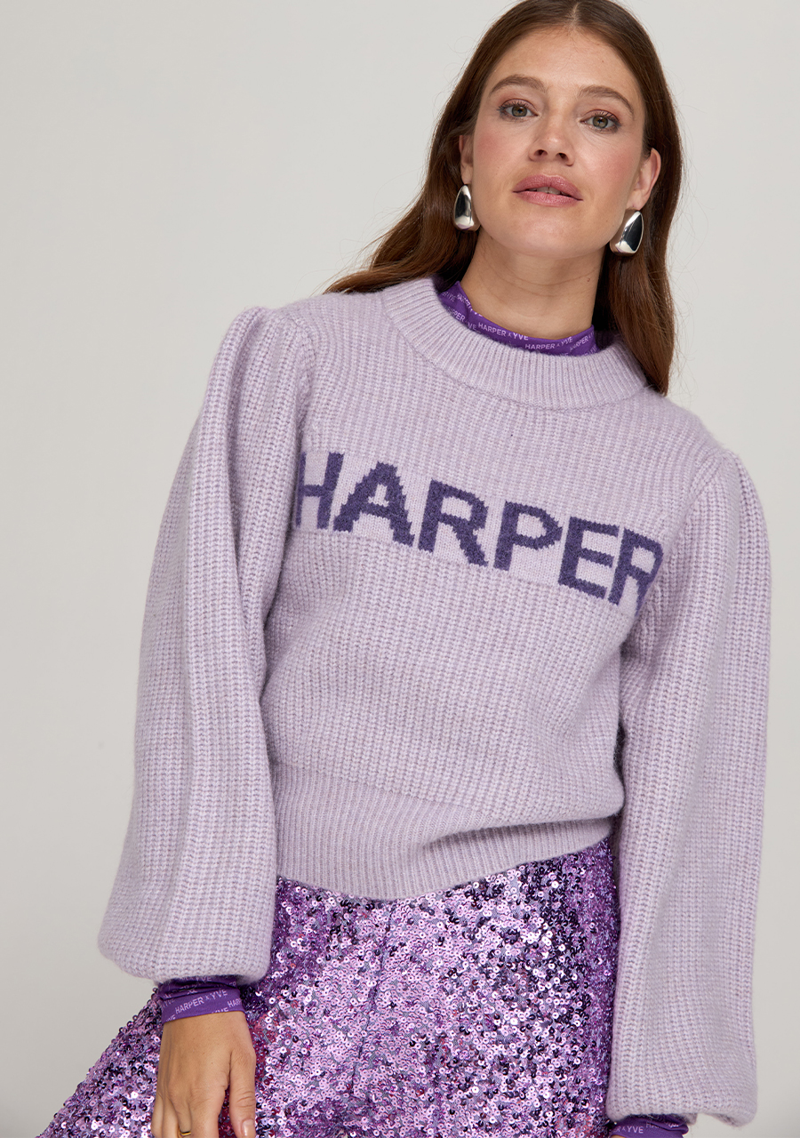 Trui Lysanne DW24W502 Paars Harper Yve Official
