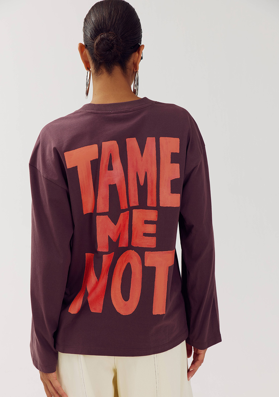 Harper & Yve T-shirt Elana AW6Y502 Donker Paars