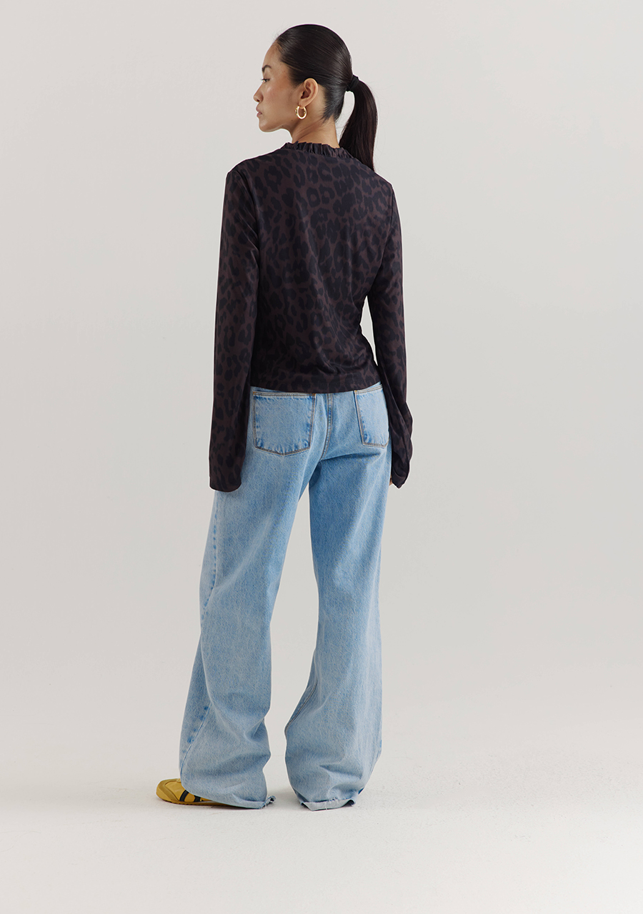 Harper & Yve Blouse Lionne AW25P619 Donker bruin