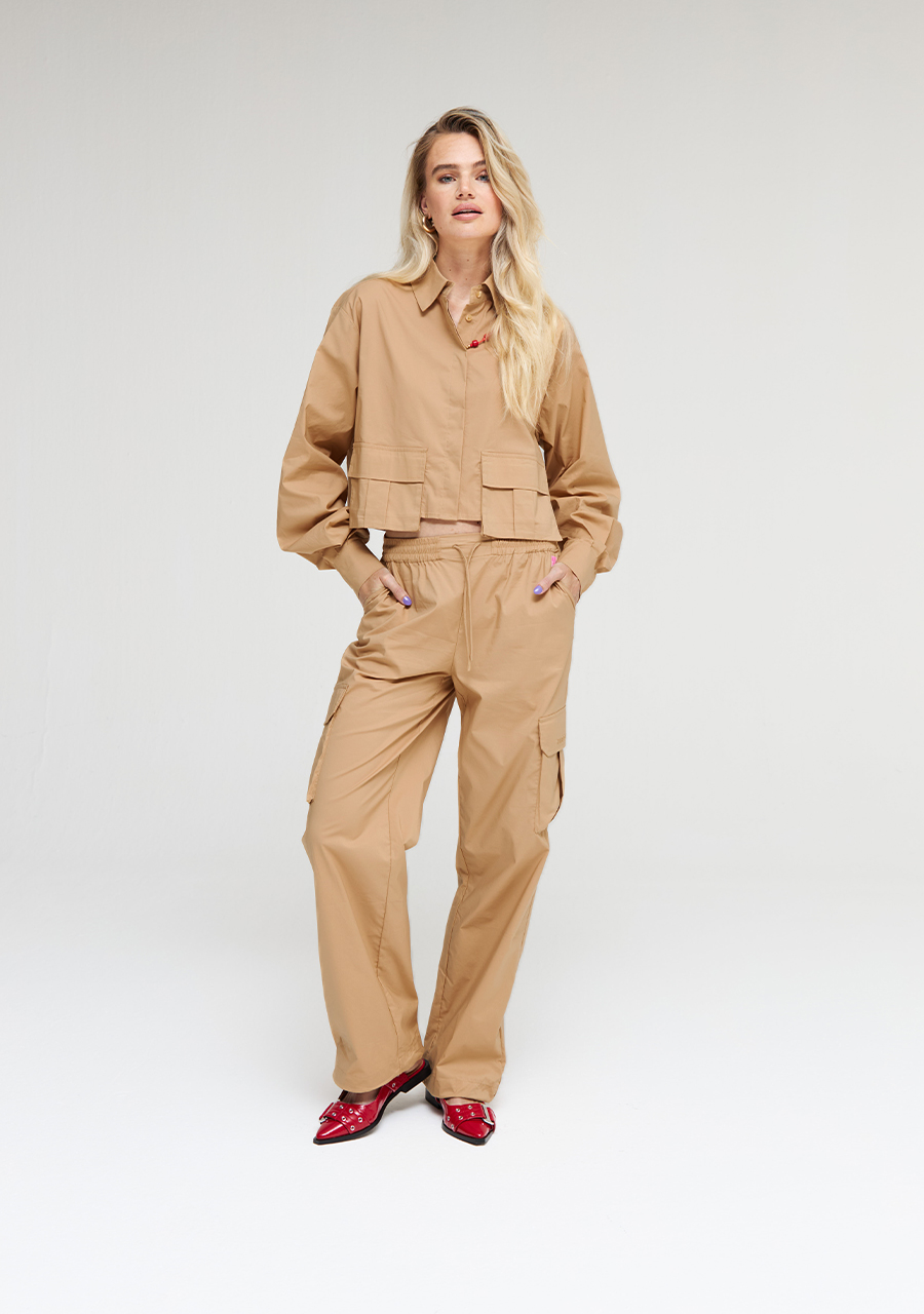 Harper & Yve Blouse Zoe AW24P609 Licht bruin