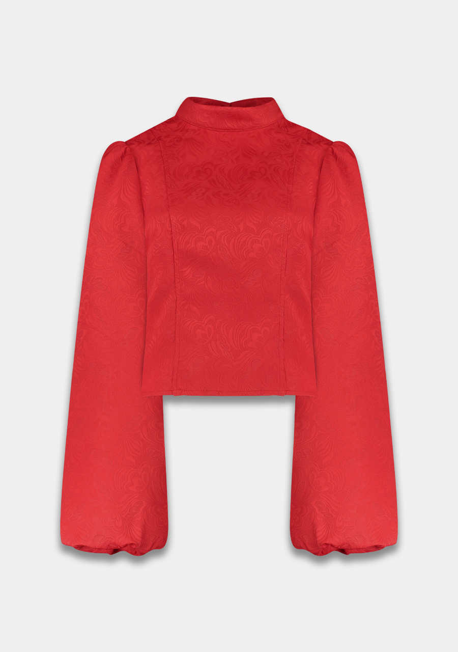 Harper & Yve Blouse Floor AW25P612 Rood