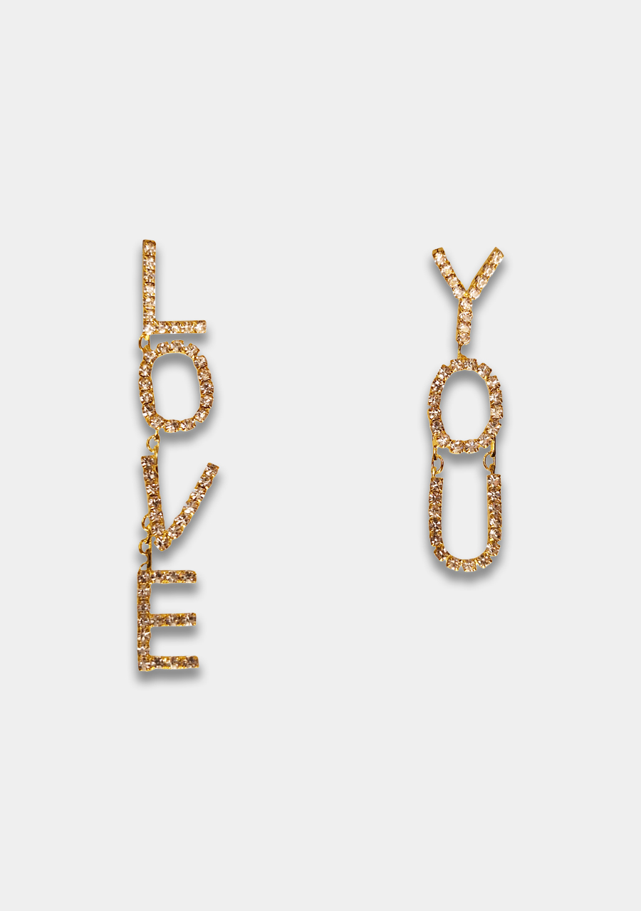 Harper & Yve Oorbellen Love you DW25BACC08 Goud