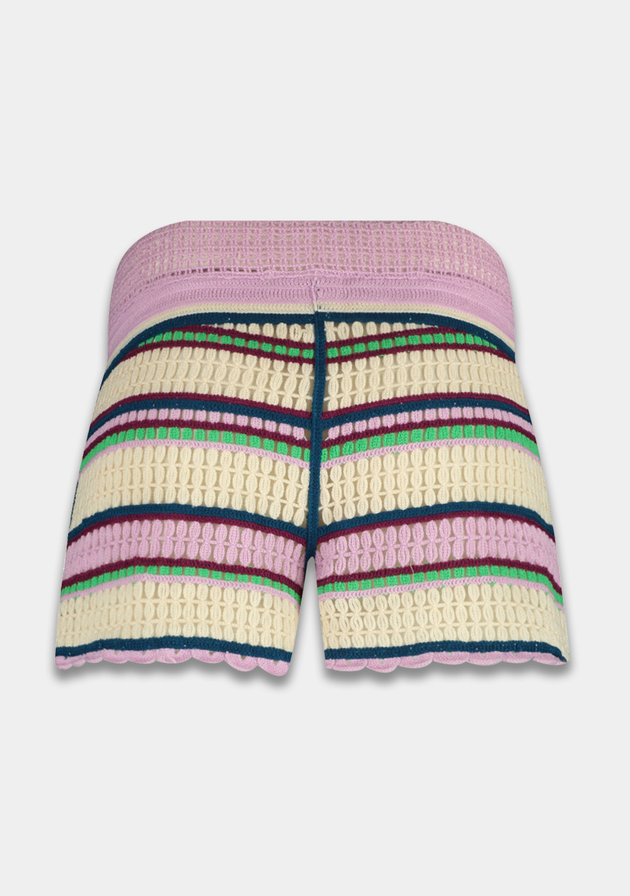 Harper & Yve Korte broek Lo SS23P120 Paars