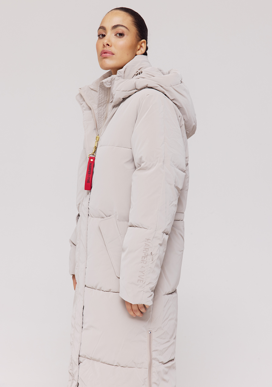 Harper & Yve Winterjas Yitty AW25N202 Licht grijs