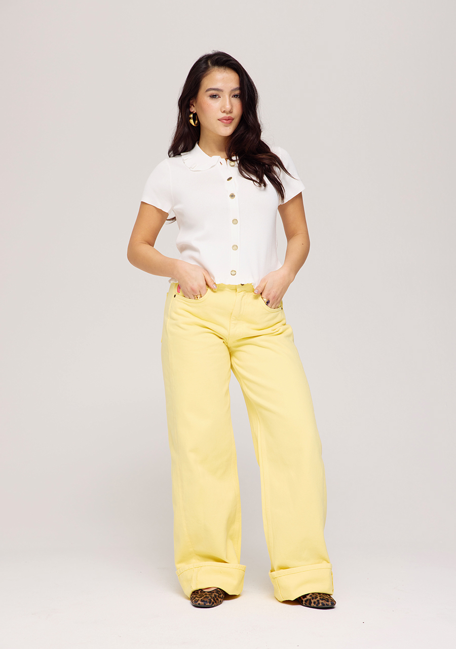 Harper & Yve Jeans Mayra SS25Z101 Geel Harper & Yve Jeans Mayra SS25Z101 Geel