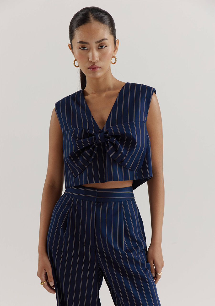 Harper & Yve Broek Anna DW25N113 Donker blauw