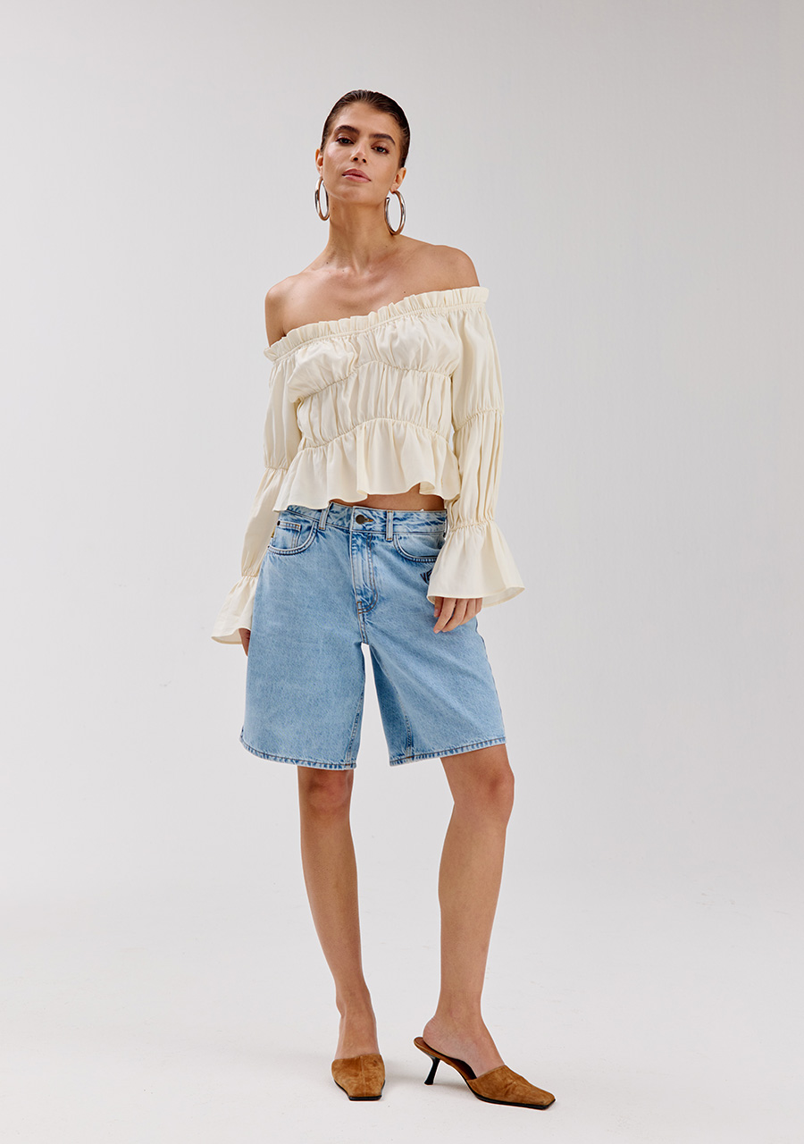 Harper & Yve Top Roan SS6P611 Ecru
