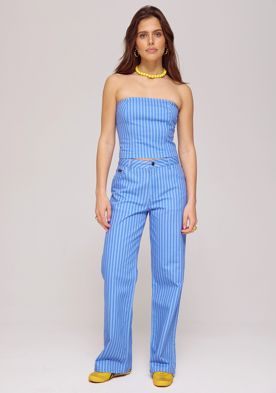 Harper & Yve Broek Yve HS25R100 Blauw