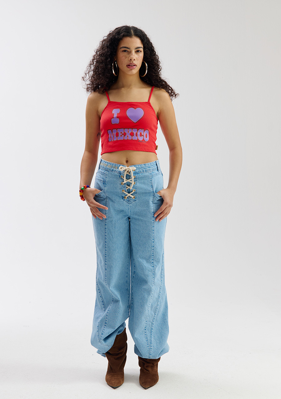 Harper & Yve Top I Love Mexico SS6Y400 Rood