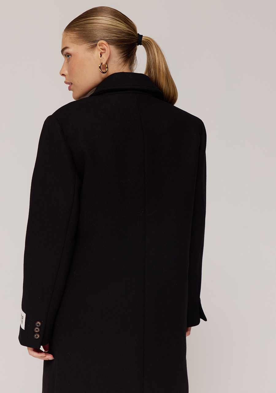 Harper & Yve Mantel Hazel AW25N223 Zwart