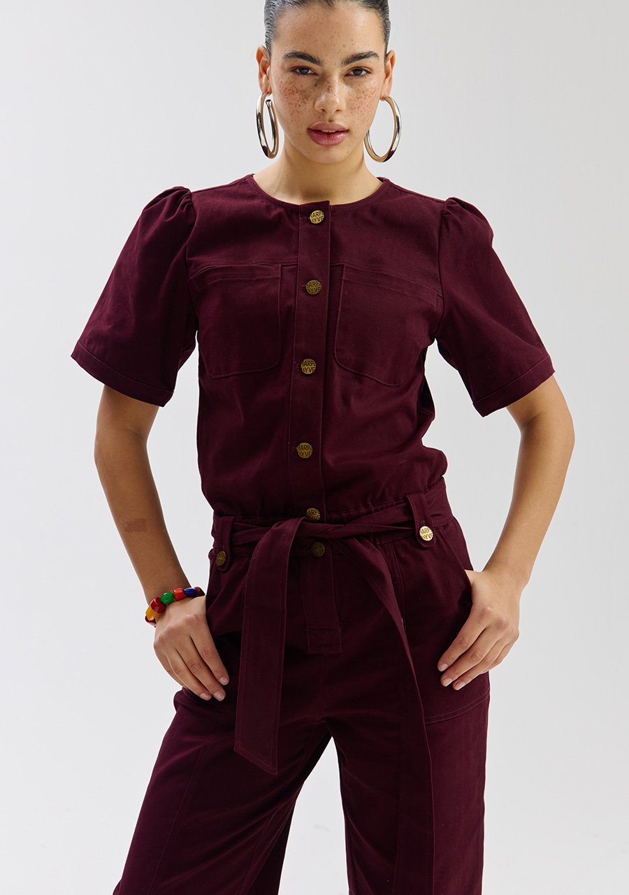 Harper & Yve Jumpsuit Yael SS6P701 Donker Paars