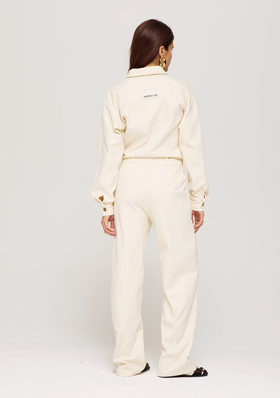 Harper & Yve Jumpsuit Jacky SS25P701 Wolwit-ecru
