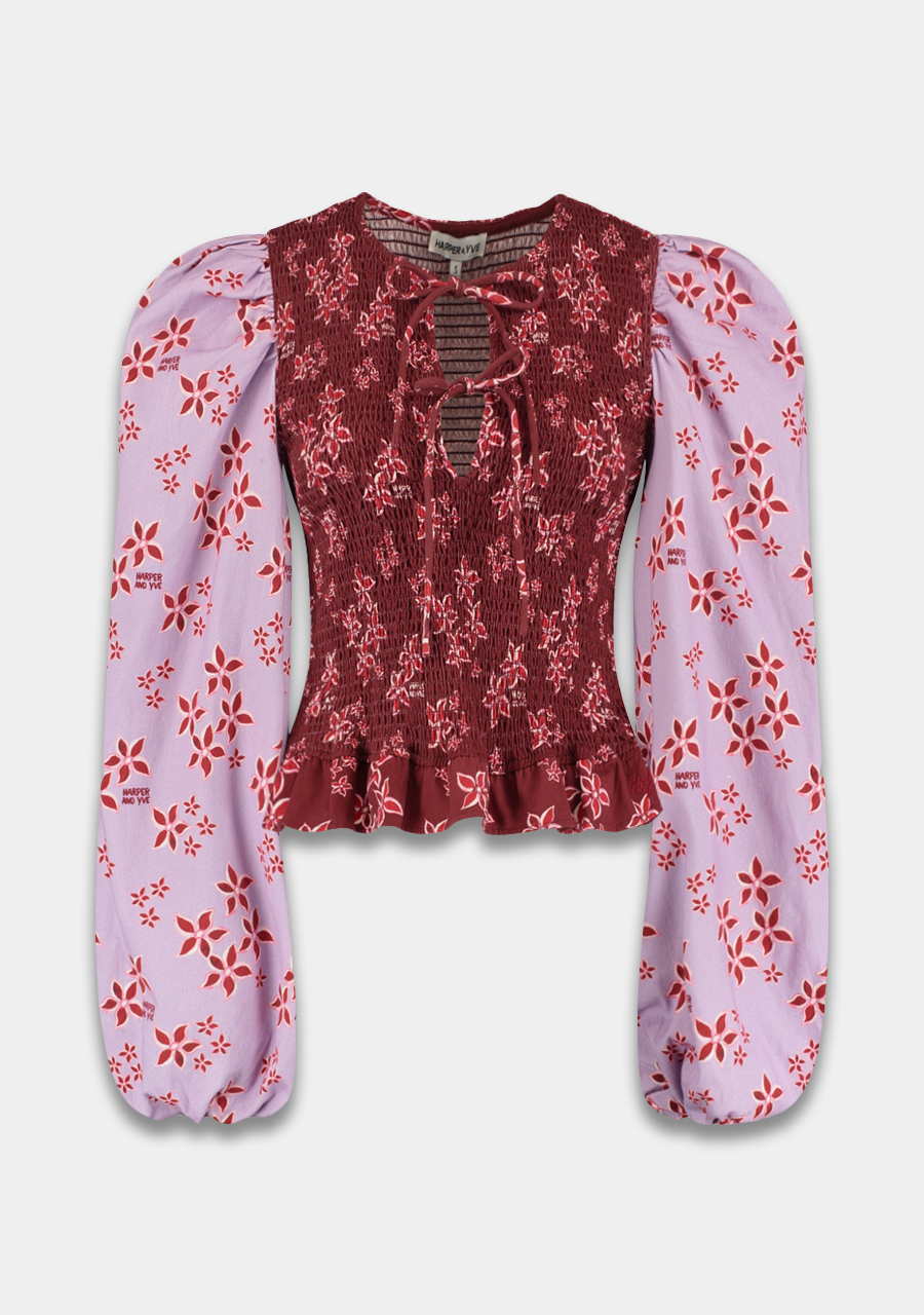 Harper & Yve Blouse Elin AW25C605 Bordeaux