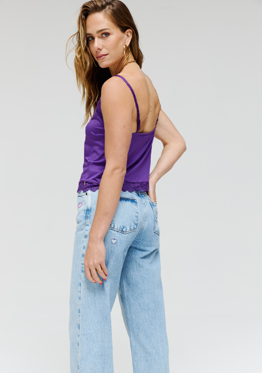 Harper & Yve Top Lara AW24P400 Paars
