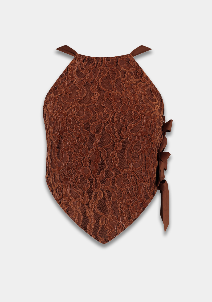 Harper & Yve Top Kees SS6P400 Bruin