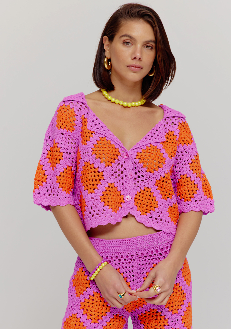 Harper & Yve Top Bente HS25P600 Donker Paars